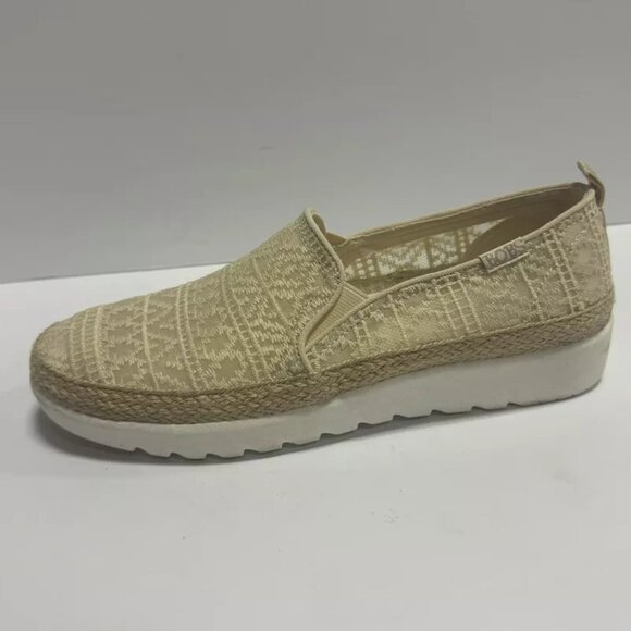 Skechers Womens Flexadrille Hi Slip On Natural Size 7.5 M - Picture 1 of 6